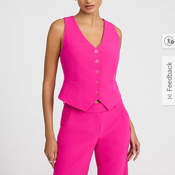 Express Fuchsia Vest - Picture 5 of 7